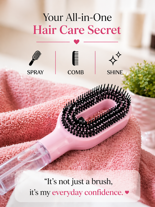 GlowBrush – Spray, Comb & Shine in Seconds
