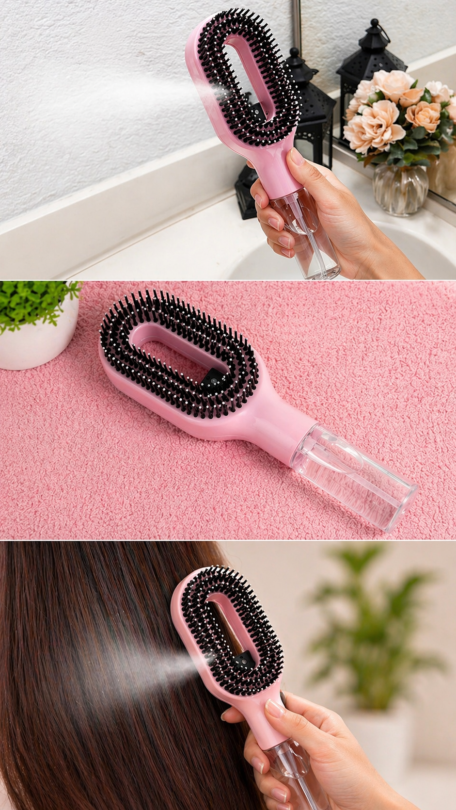 GlowBrush – Spray, Comb & Shine in Seconds